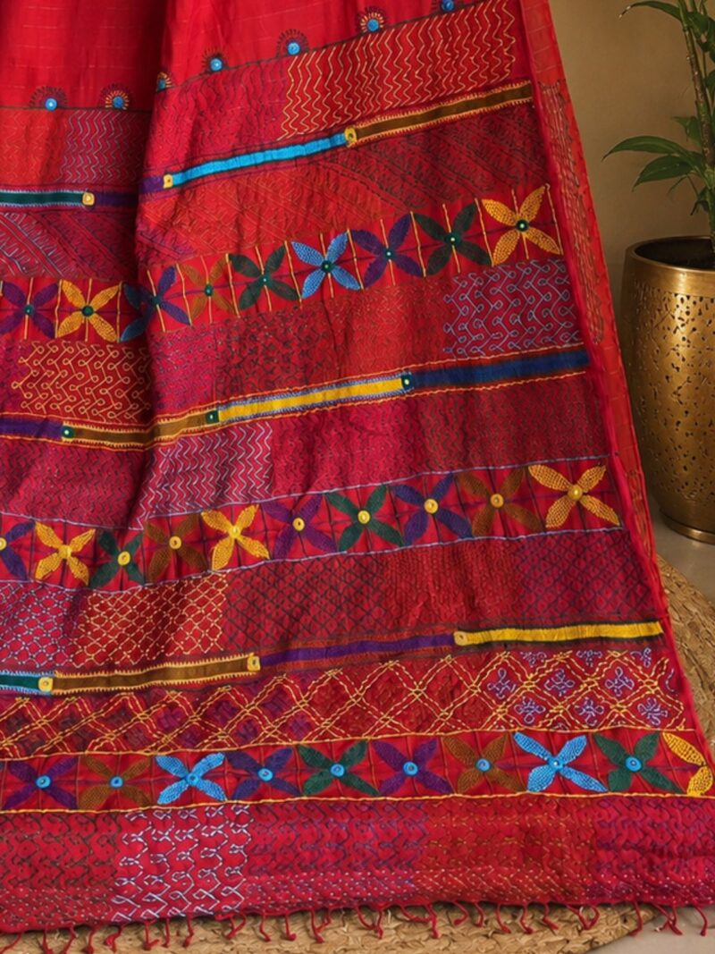 Red Lambani Saree
