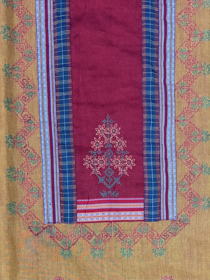 Mustard Kasuti Kurta Pieces