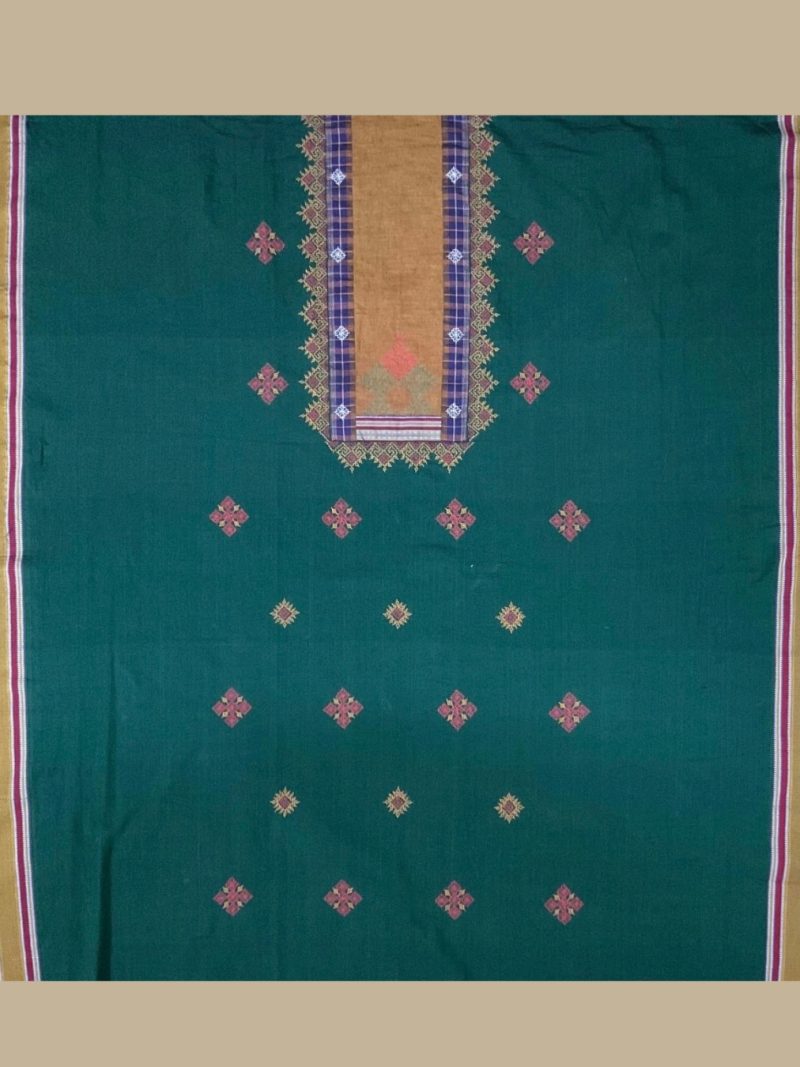 Green Cotton Kurta Piece