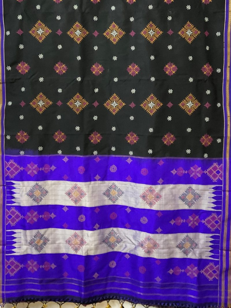 Black Kasuti Handloom Silk Saree