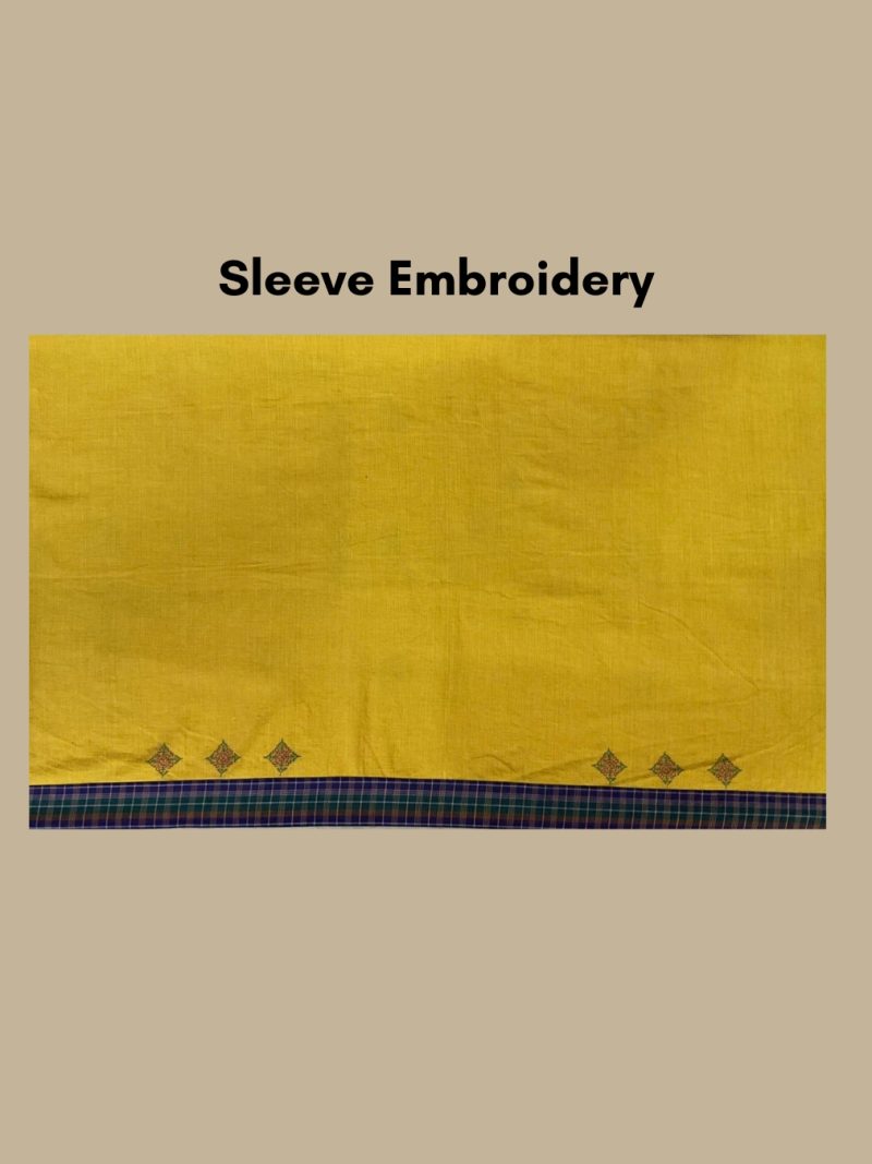 Yellow Cotton Kurta Piece