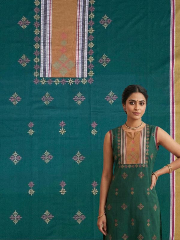 kurta piece -green cotton