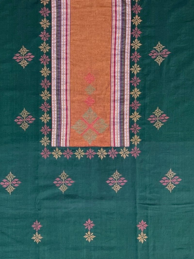 Green Cotton Kurta Piece