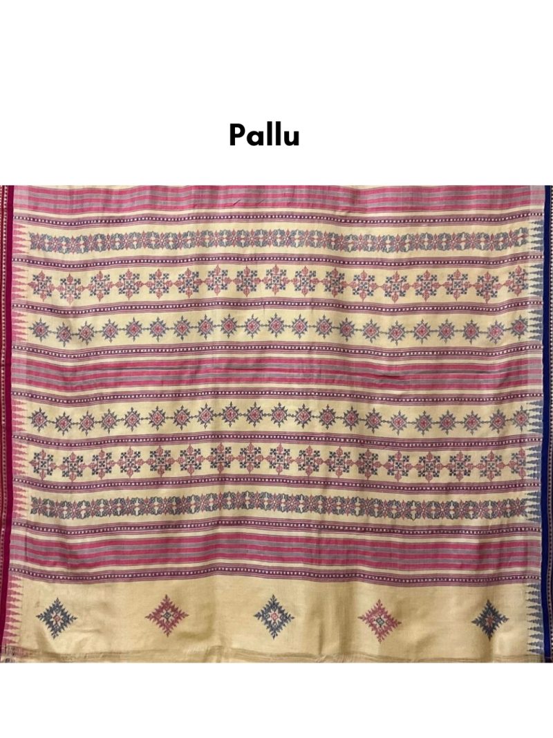 Vidharbh Tussar Kasuti Saree