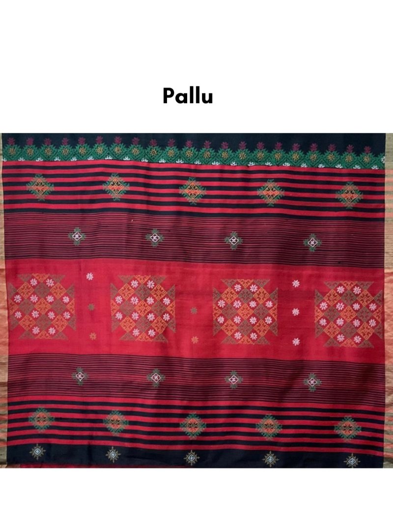 Black Silk Kasuti Saree