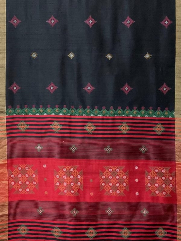 Black Silk Kasuti Saree