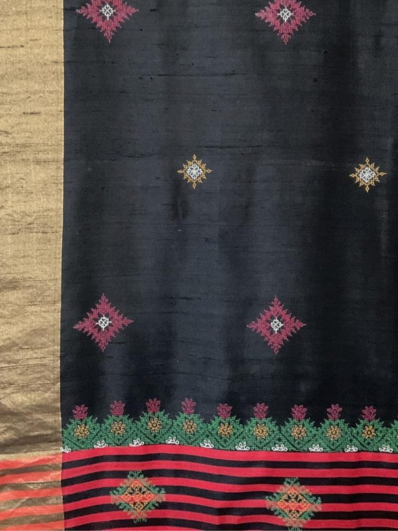 Black Silk Kasuti Saree