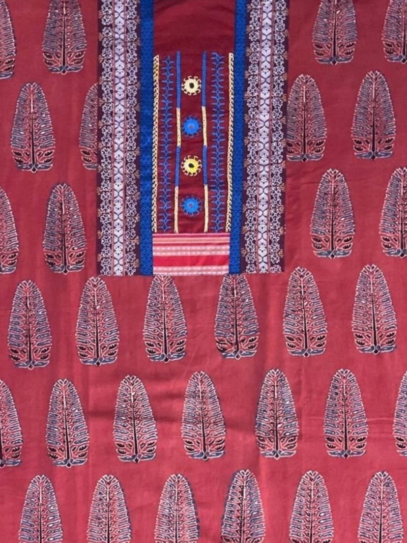 Ajrak Kurta Piece