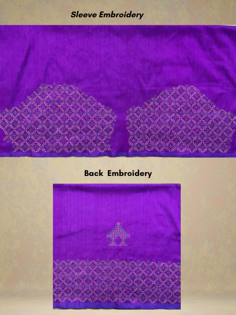 Purple Silk Blouse Piece