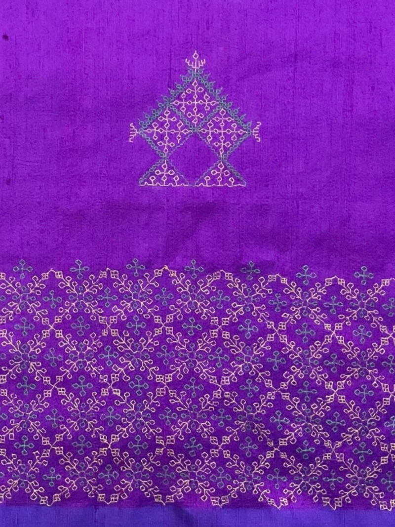 Purple Silk Blouse Piece