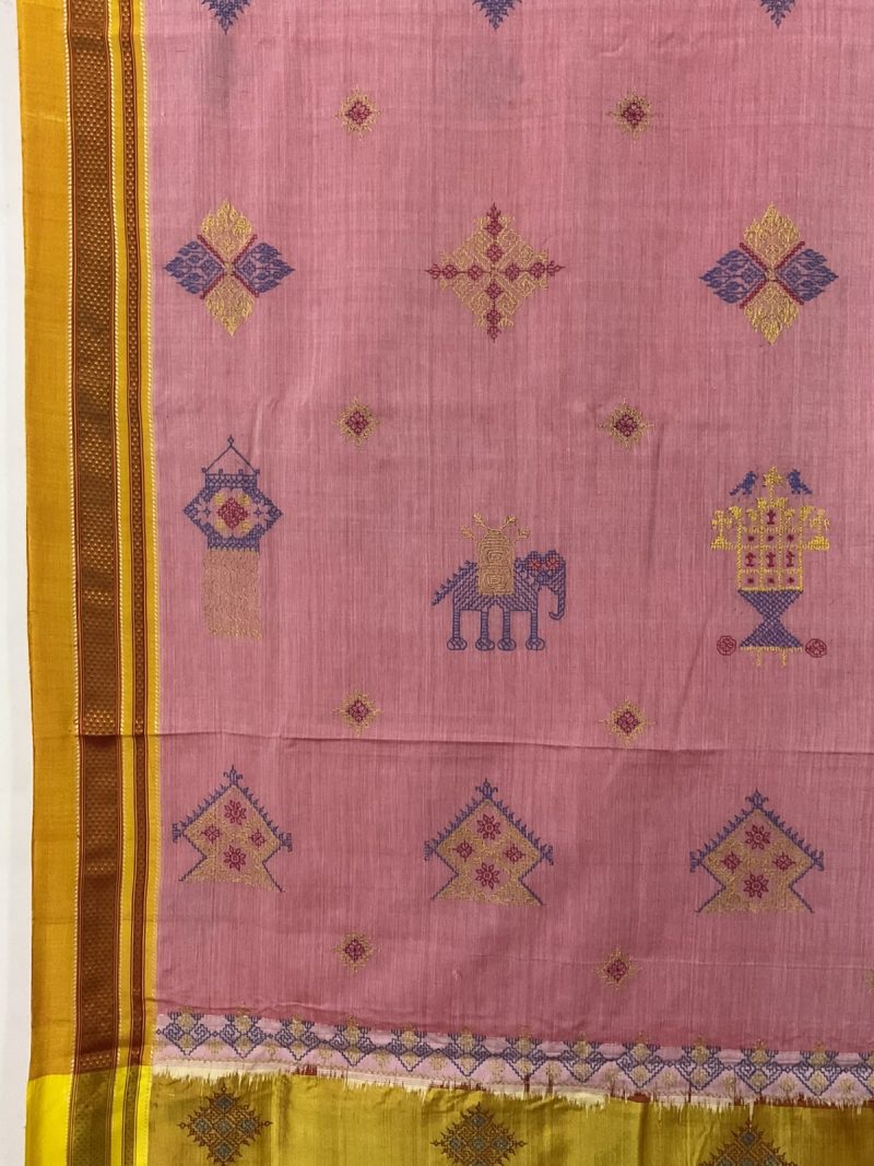 Pink Kasuti Saree
