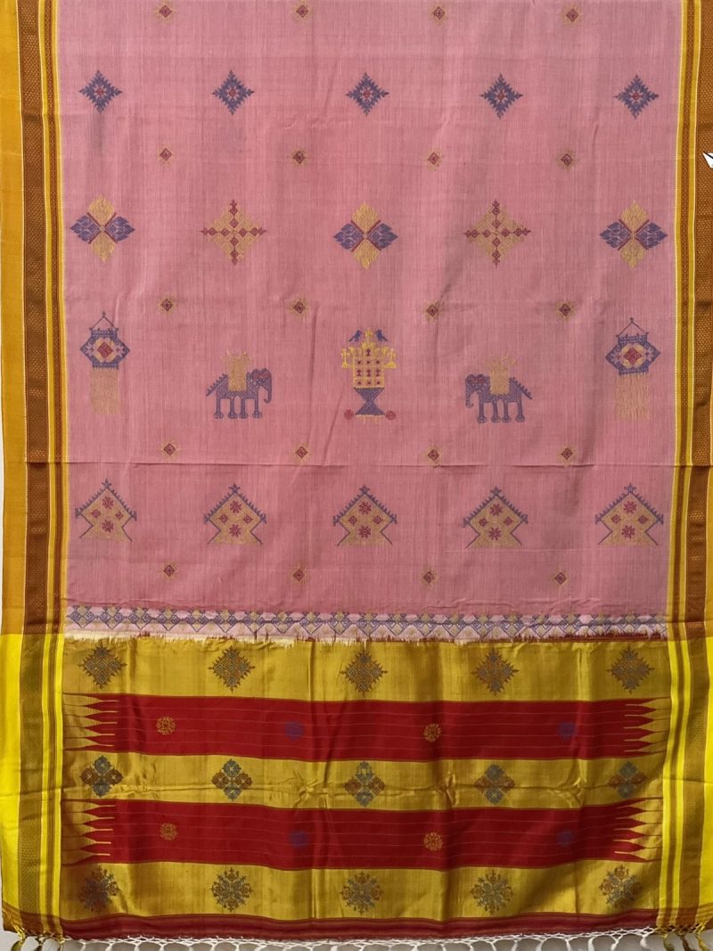 Pink Kasuti Saree