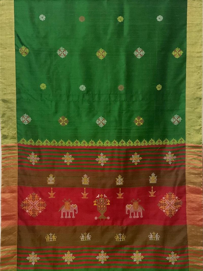 Green Kasuti Silk Saree