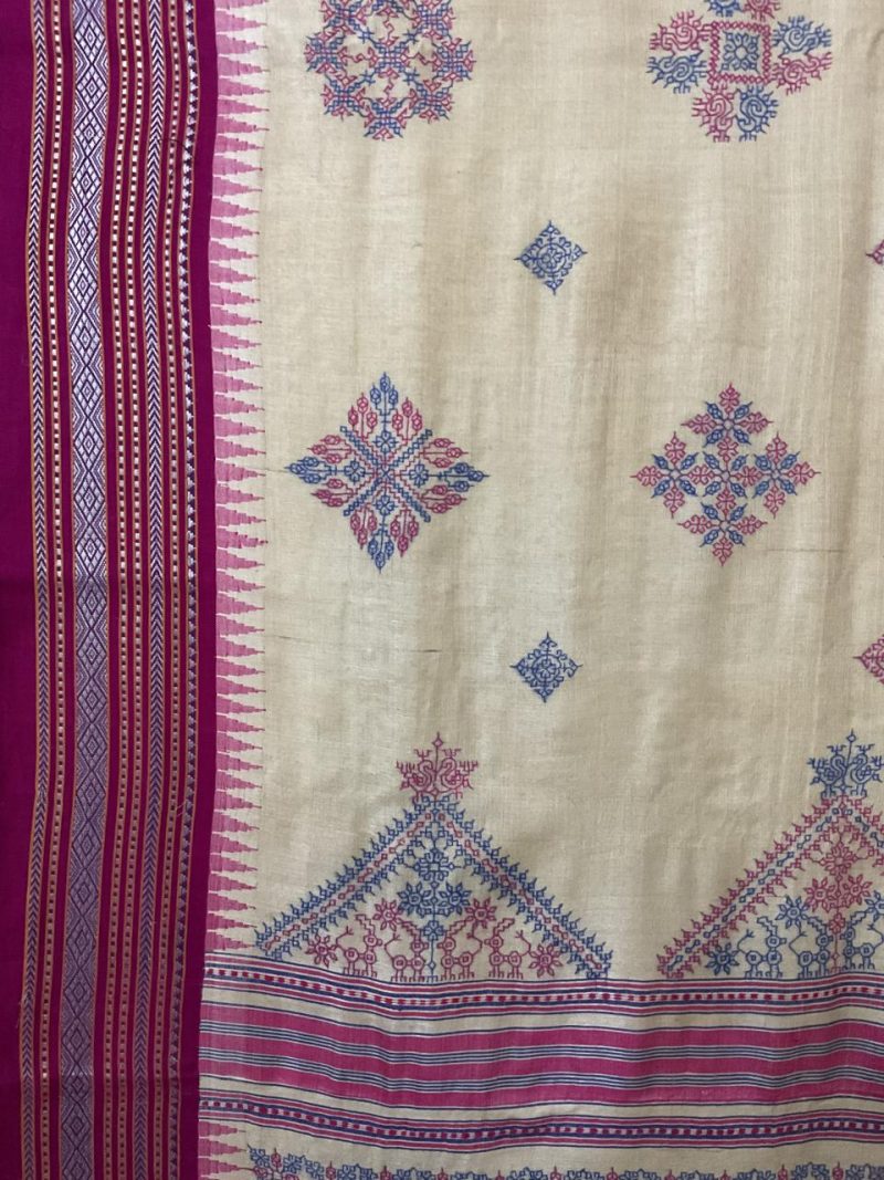 Vidharbh Tussar Kasuti Saree