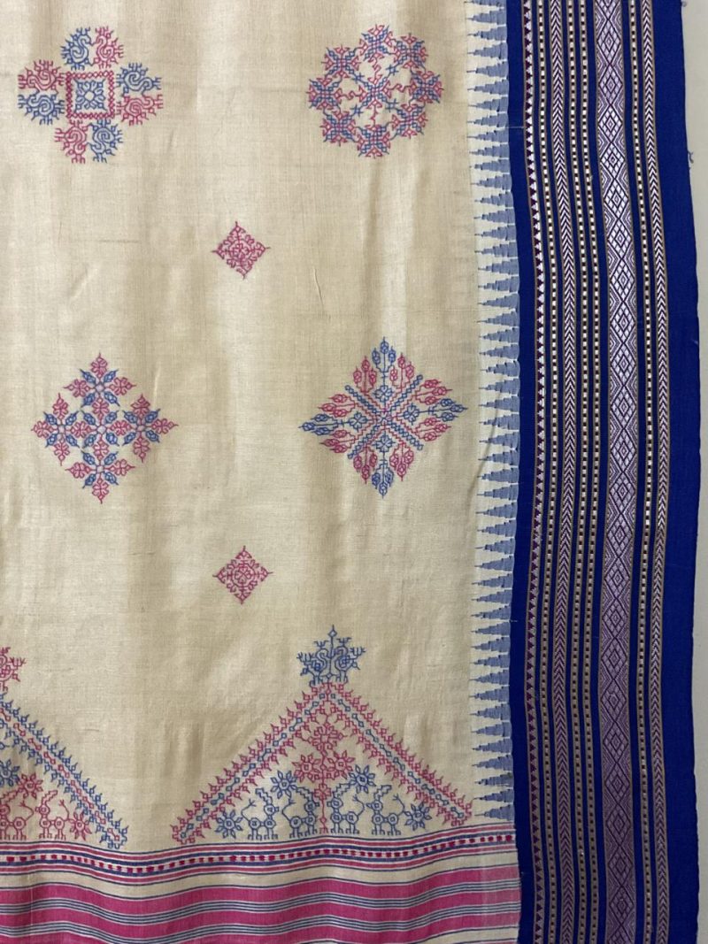 Vidharbh Tussar Kasuti Saree