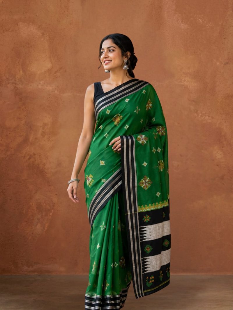 Green Kasuti Saree