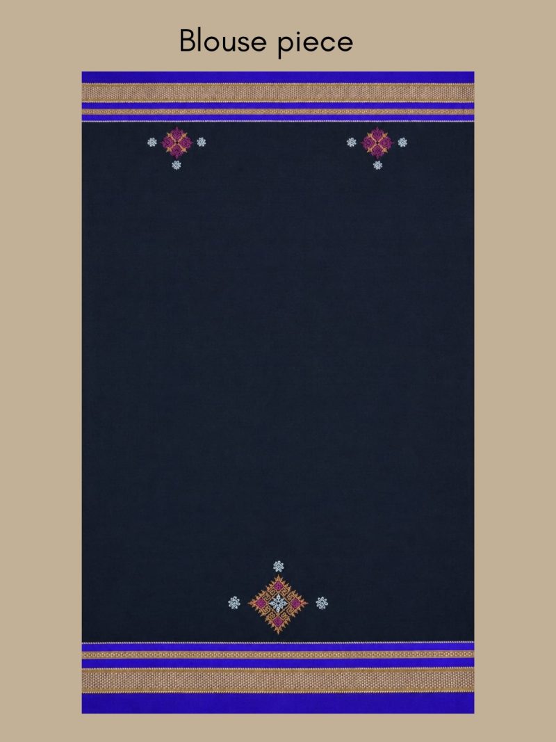 Black Kasuti Handloom Silk Saree