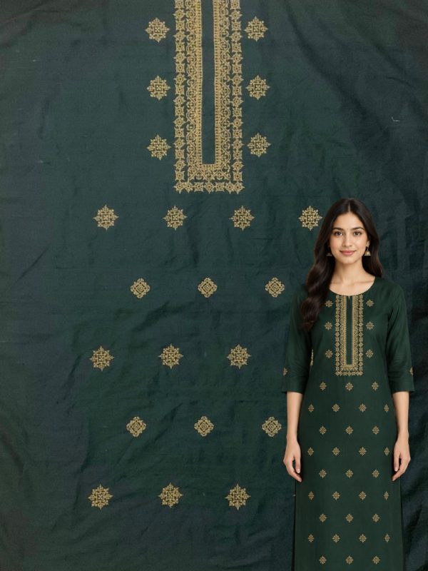 semi silk kurta